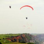 Parachute ascensionnel sur les falaises de St Jouin